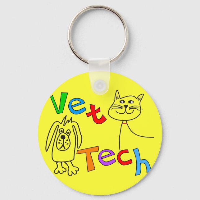 Chaveiro Vet Tech Gifts, Veterinary Technician (Frente)