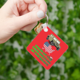 Chaveiro Veteranos imparáveis vermelho brilhante