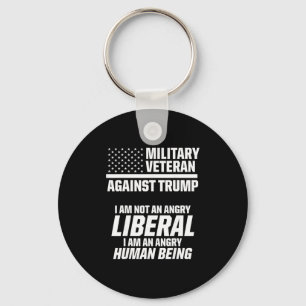 Chaveiro Veteranos Militares Contra Trump Liberal EUA Eleiç