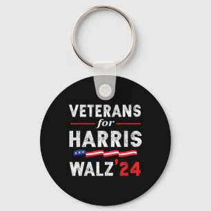 Chaveiro Veteranos Para Harris Waltz 2024 Votação Azul