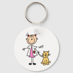 Chaveiro Veterinário Boneco de Palito