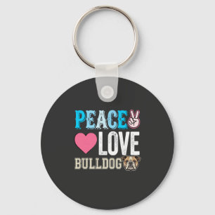 Chaveiro Vetor Bulldog Paz Amor