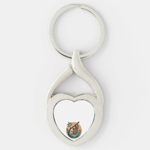 Chaveiro Vetor de Preguiça Vintage Selo de Vida Selvagem Re