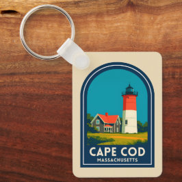 Chaveiro Viagem Antiga Cabo Cod Farol Nauset Retro