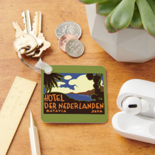 Chaveiro Viagem Antiga Jacarta Indonésia Hotel Nederlanden