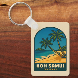 Chaveiro Viagem Antiga Koh Samui Tailândia Praia Retrô