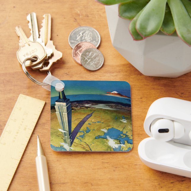 Chaveiro Viagem Antiga Nova York Edifício Empire State (Mesa)