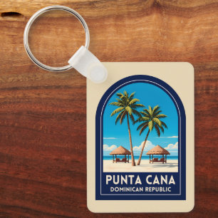 Chaveiro Viagem Antiga Punta Cana República Dominicana Retr
