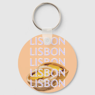 Chaveiro Viagem Art de Lisboa, Laranja, Portugal Viagem de