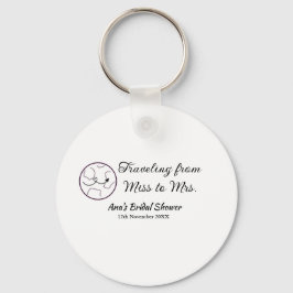 Chaveiro Viagem chá de lingerie adicionar nome data senhori