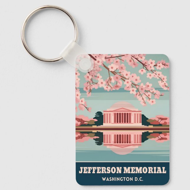 Chaveiro Viagem Clássica Memorial Jefferson Washington DC (Frente)