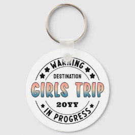 Chaveiro Viagem das Meninas Personalizada Em Andamento Grad