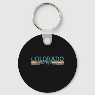 Chaveiro Viagem de caminhada no Colorado retrô