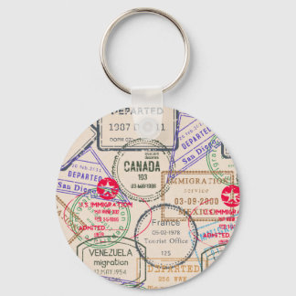 Chaveiro Viagem de Carimbos do Passport