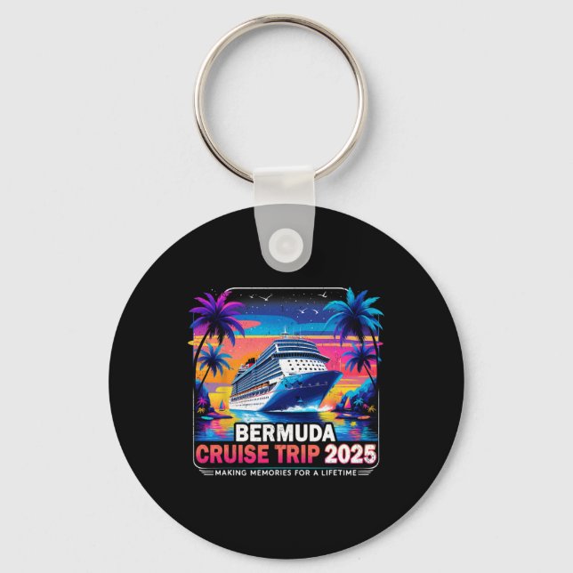 Chaveiro Viagem de Cruzeiro pelas Bermudas 2025 Presente de (Frente)
