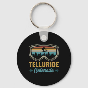 Chaveiro Viagem de Esqui para Telluride Colorado Estilo 70s