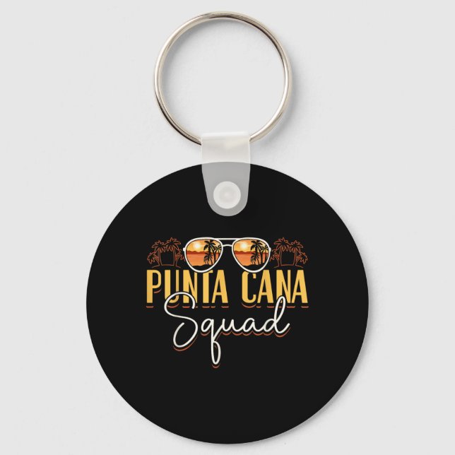 Chaveiro Viagem de Férias da Equipe Punta Cana República Do (Frente)