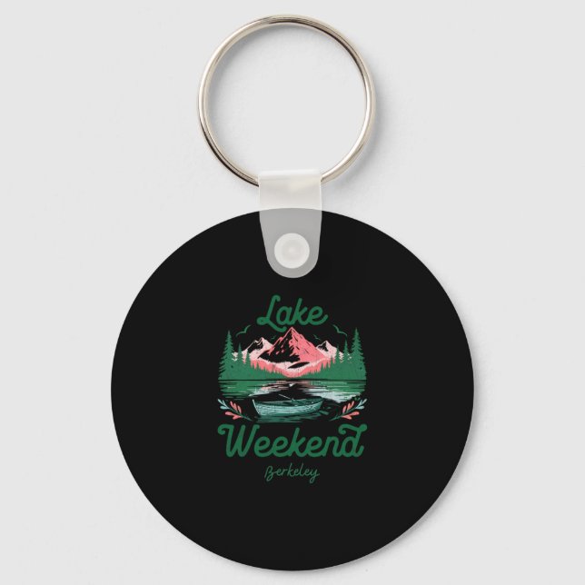 Chaveiro Viagem de Férias de Fim de Semana no Lago Berkeley (Frente)