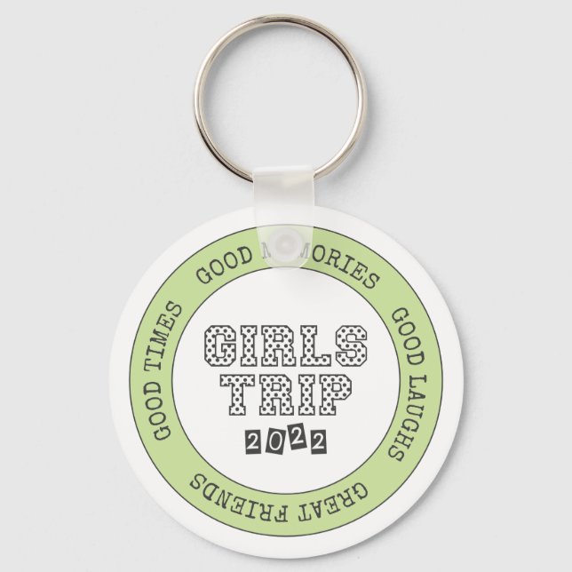 Chaveiro Viagem de Meninas 2022 Férias no Fim de Semana de  (Frente)