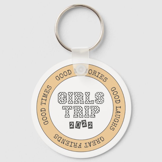Chaveiro Viagem de Meninas 2022 Férias no Fim de Semana de  (Frente)