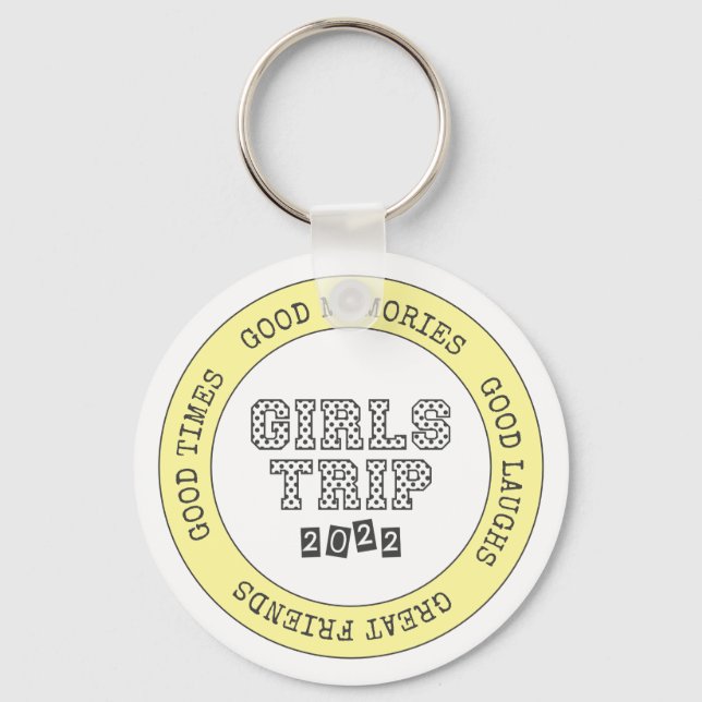 Chaveiro Viagem de Meninas 2022 Férias no Fim de Semana de  (Frente)