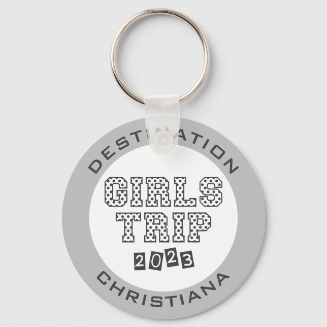 Chaveiro Viagem de Meninas 2023 Fim de Semana Personalizado (Frente)