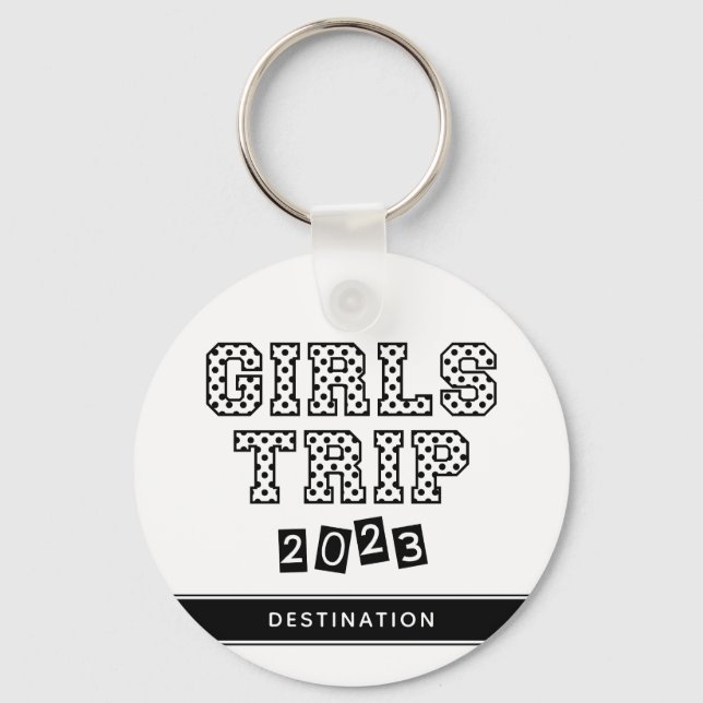 Chaveiro Viagem de Meninas 2023 Fim de Semana Personalizado (Frente)