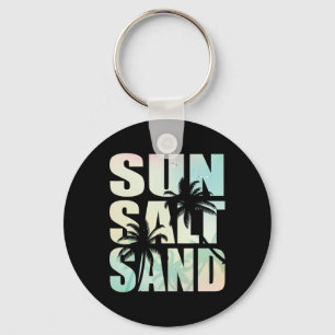 Chaveiro Viagem de meninas da praia de sal de sol de verão 