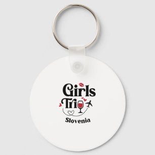 Chaveiro Viagem de meninas de vinho fofo Eslovênia Viagem F