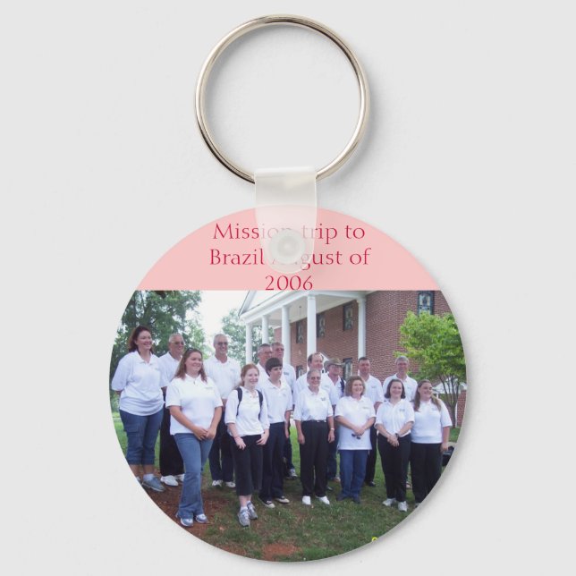 Chaveiro Viagem de missão ao Brasil em agosto de 2006 (Frente)