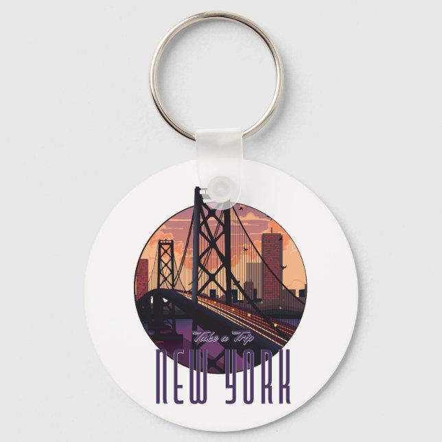 Chaveiro Viagem Para Nova York (Frente)