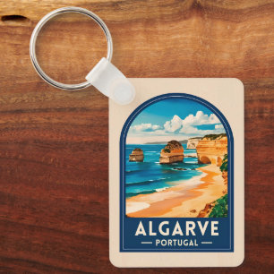 Chaveiro Viagem Vintage Algarve Portugal Retro Praia