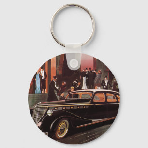 Chaveiro Viagem Vintage, Carro Limusine Limo Elégante