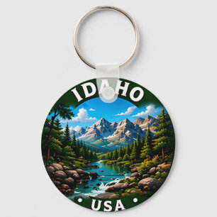 Chaveiro Viagens ao Ar Livre no Deserto das Montanhas de Id