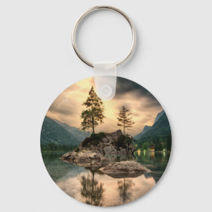 Chaveiro Viagens da natureza - paisagem das montanhas da