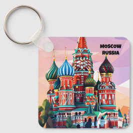 Chaveiro Viagens vintage da Rússia de Moscou