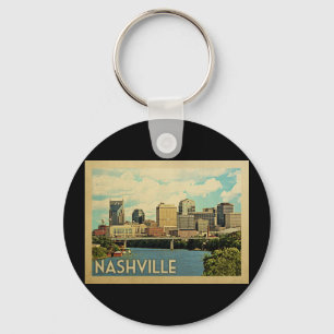 Chaveiro Viagens vintage de Nashville Tennessee