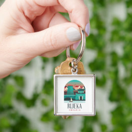 Chaveiro Viagens vintage Incrível de Rijeka Croácia