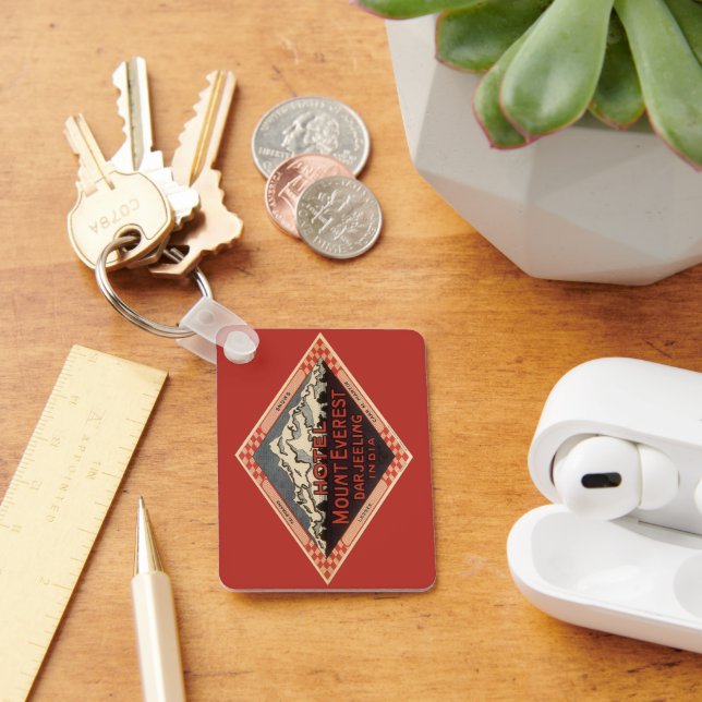 Chaveiro Viagens vintage, Monte Everest, Darjeeling India (Mesa)