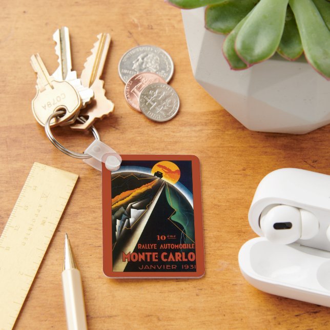 Chaveiro Viagens vintage para a manifestação automática Mon (Mesa)