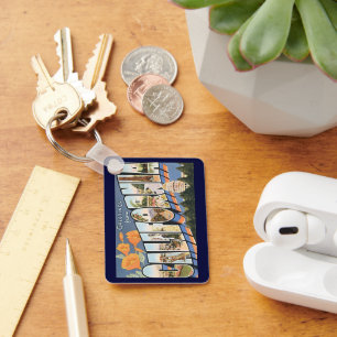 Chaveiro Viagens vintage, Saudações dos Poppies da Calif