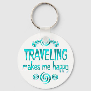 Chaveiro Viajar faz-me feliz