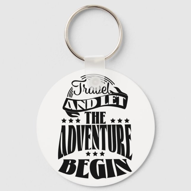 Chaveiro Viaje e deixe a aventura começar (Frente)