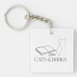 Chaveiro Vibes de Leitura de Silhueta de Gato Reservado