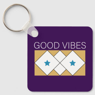 Chaveiro Vibes Positivos Atualizando design-Preto
