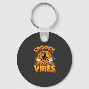 Chaveiro Vibrações Assustadoras Abóbora de Halloween Design