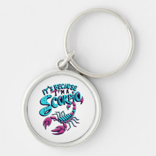 Chaveiro Vibrações Astrológicas de Escorpião Vintage Signo