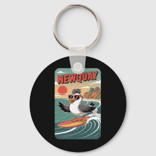 Chaveiro Vibrações da Praia de Newquay, Diversão Retro Pôr