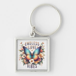 Chaveiro Vibrações de Amor Sem Fim Borboleta Arte-96281