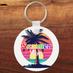 Chaveiro Vibrações de Verão Arco-íris LGBTQ   Pôr do Sol Re